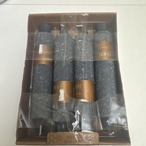 Root 7" Timberline Collenette Stone Candles Beeswax Enhanced Set of 4 USA